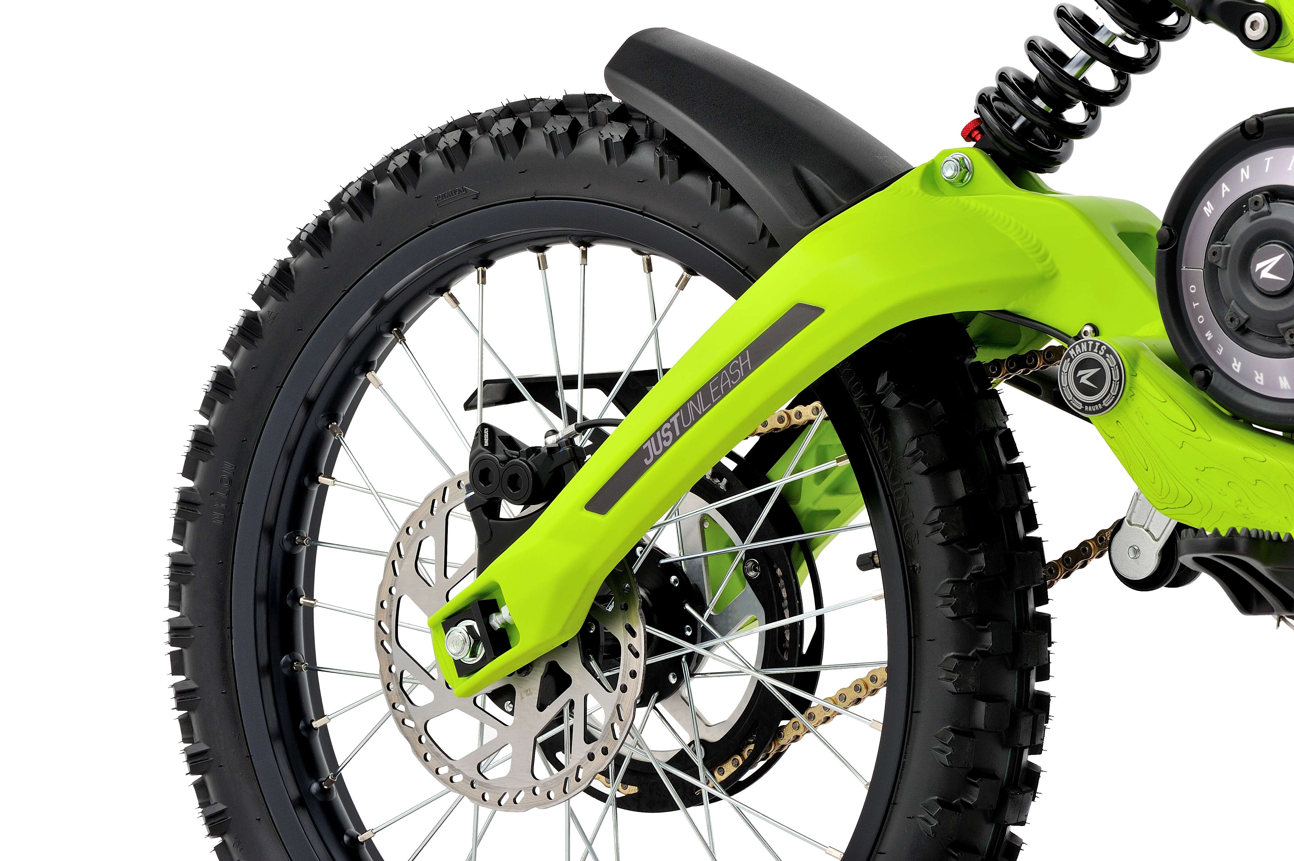 72V rawrr mantis rear wheel view
