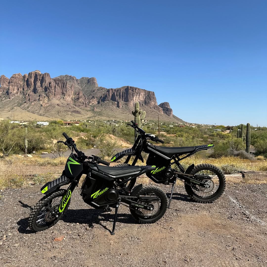 Two Mantis Mini R before a mountain